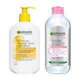 Garnier C Vitamini Parlaklık Veren Temizleyici 250 ML & Micellar Kusursuz Makyaj Temizleme Suyu (400 ml) Cilt Bakım Seti