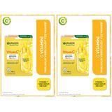 Garnier C Vitamini Parlaklık Verici Kağıt Yüz Maskesi 2li paket