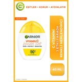 Garnier C Vitamini Wonder Tint 3 Etki 1 Arada 50+SPF Renkli Nemlendirici Yüz Güneş Kremi 40 ml Orta Ton