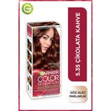 Garnier Çarpıcı Renkler 5.35 Çikolata Kahve Kalıcı Krem Saç Boyası