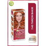 Garnier Çarpıcı Renkler 7.40 Tarçın Bakır Krem Saç Boyası Göz Alıcı Parlaklık ve Kalıcı Etki