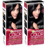 Garnier Çarpıcı Renkler Saç Boyası 1.0 Ekstra Yoğun Siyah (2 paketi)