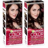Garnier Çarpıcı Renkler Saç Boyası 4.0 Yoğun Kahve (2 paketi)