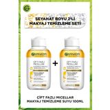 Garnier Cift Fazli Micellar Makyaj Temizleme Suyu 100Ml Seyahat 2'Li Boy Set