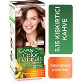 Garnier Color Naturals Krem Saç Boyası 5.15 Kışkırtıcı Kahve %100 Beyaz Kapatma Özelliği