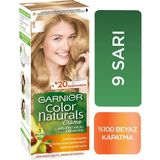 Garnier Color Naturals No:9 Sarı Krem Saç Boyası Amonyaksız ve Bitkisel İçerik ile Uzun Süre Kalıcı