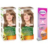 Garnier Color Naturals Set 7-1 Küllü Kumral 2 Adet Saç Boyası+ Ekamix Ağda Bandı
