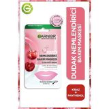 Garnier Dudak Nemlendirici Kağıt Maske - Kiraz ve Pantenol ile Yoğun Nem ve Pürüzsüzlük Sağlar 1 Adet