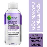 Garnier Göz Makyaj Temizleyicisi Çift Etki 125 ml Suya Dayanıklı Makyajı Kolayca Çıkarır