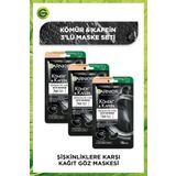 Garnier Göz Şişkinliklerine Karşı Kömür&Kafein Göz Maskesi 3'lü Set