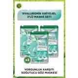 Garnier Hyaluronik Kriyojel Yorgunluk Karşıtı Soğutucu 3 Adet Göz Maskesi