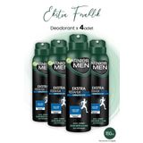 Garnier Men Ekstra Ferahlık 96H Deodorant 150 ml x 4 Adet