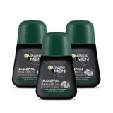 Garnier Men Magnezyum Ultra Kuru 3x50 ml Roll-On Deodorant