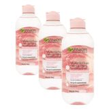 Garnier Micellar Gül Suyu Kusursuz Makyaj Temizleme & Işıltı (400 ml) (3 paketi)