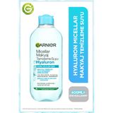 Garnier Micellar Hyaluron Makyaj Temizleme Suyu 400ML, 24 Saat Nemlendirme, Kuru Ciltler için
