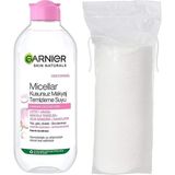 Garnier Micellar Kusursuz Makyaj Temizleme Suyu 400ML Makyaj Pamuğu Hediye