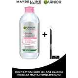 Garnier Micellar Kusursuz Makyaj Temizleme Suyu 400ML + Tat Liner Gel Pencil Göz Kalemi Mini