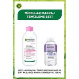Garnier Micellar Makyaj Temizleme Seti (Micellar Su 400ML + Çift Fazlı Göz Makyaj Temizleyicisi 125ML)