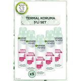 Garnier Mineral 150 ml x 5 Adet Termal Koruma Sprey Deodorant Alkol İçermeyen Uzun Süre Kalıcı