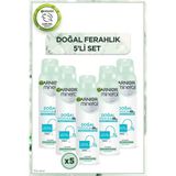 Garnier Mineral 5'li Deodorant Seti Cilde Duyarlı Doğal Ferahlık 48 Saat Etkili Sprey