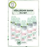 Garnier Mineral 5'li Hyaluronik Bakım Sprey Deodorant Seti 150 ml Cinsiyet Belirtilmemiş
