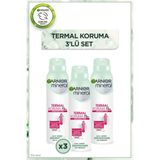 Garnier Mineral Ferah Kokuya Sahip Termal Koruma Sprey Deodorant 150 ml 3'lü Set