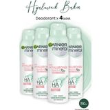 Garnier Mineral Hyaluronik Bakım 4x150 ml Sprey Deodorant