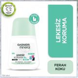 Garnier Mineral Kadın Roll-On Deodorant 50 ml Ferah Kokulu Pudrasız Organik 48 Saat Lekesiz