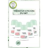 Garnier Mineral Magnezyum Ultra Kuru Roll-On Deodorant Seti x5, 72 Saat Etkili