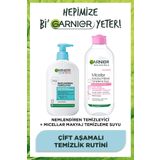 Garnier Nemlendiren Temizleyici (Hyaluronik Asit+Seramid+Beyaz Kil) + Micellar Makyaj Temizleme Suyu 400ml