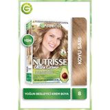 Garnier Nutrisse Koyu Sarı Kalıcı Krem Saç Boyası 99 ml Vegan Formül ile Yoğun Besleyici Etki