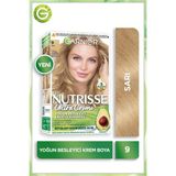Garnier Nutrisse Yoğun Besleyici 9 Sarı Krem Saç Boyası 99 ml Amonyaksız Etkili Saç Bakım Kompleksi