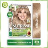Garnier Nutrisse Yoğun Besleyici Kalıcı Krem 8.13 Küllü Sarı Saç Boyası