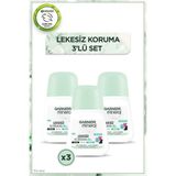 Garnier Roll-On Mineral Lekesiz Koruma Ferah Koku Unisex 3x50 ml - 48 Saat Etkili, Leke Önleyici ve Giysi Dostu