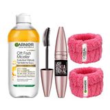 Garnier Skin Naturals Çift Fazlı Micellar Kusursuz Makyaj Temizleme Suyu(400Ml)&Maybelline New York Lash Sensational Yelpaze Etkili Intense Black Ma