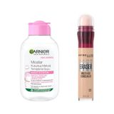 Garnier Skin Naturals Micellar Kusursuz Makyaj Temizleme Suyu (100 ml) & Maybelline New York Instant Anti Age Eraser Kapatıcı, 01 Light, 6.8 ml