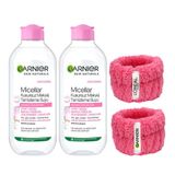 Garnier Skin Naturals Micellar Kusursuz Makyaj Temizleme Suyu (400 ml) 2'li + Hediye Havlu Bileklik Seti