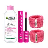 Garnier Skin Naturals Micellar Kusursuz Makyaj Temizleme Suyu (400 Ml) & Maybelline New York Lash Sensational Firework Maskara + Hediye Havlu Bileklik