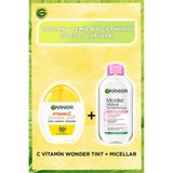 Garnier Wonder Tint C Vitamini Renkli Nemlendirici Yüz Güneş Krem SPF50, Micellar 200ML, Vegan