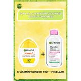 Garnier Wonder Tint Renkli Nemlendiricili Yüz Güneş Kremi + 200 ml Micellar Makyaj Temizleme Suyu