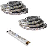 Garra Yüksek Işık 10 Metre 3 Cipli Şerit LED ve 12,5 Amper LED Trafosu Metrede 60 LED - Mavi