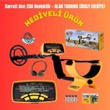Garrett Ace 250 Değerli Metal, Altın, Define Dedektörü + Hediye Zemin Tarama Cihazı