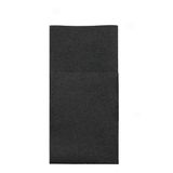 Garson Katlama Cepli Siyah Kumaş Doku Airlaid Peçete 33x40 cm 12Adet
