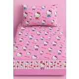 Gasel Home Hello Kitty Pamuklu Kumaş Tek Kişilik Nevresim Seti ( Çarşafsız )