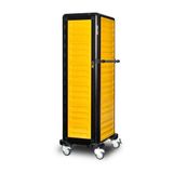 Gastrolley 150 Tekli 2 Yanı + Arka Kapalı + Kapılı 57x75x174 cm Servis Tepsi Arabası