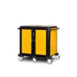 Gastrolley 75 İkili 2 Yanı + Arka Kapalı + Kapılı 101x75x99 cm Servis Tepsi Arabası