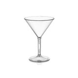 GastroPlast 12 Adet Martini Bardağı, 280 ml, Polikarbonat Plastik, Şeffaf