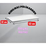 GastroPlast 32 x 53 cm Büyük Boy Reyon Tepsisi, Kasap Tepsisi ,sunum Tepsisi, Çikolata Tepsisi Pastane Tepsisi,sunumluk - Beyaz