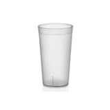 GastroPlast 400 ml Polikarbonat Plastik Şeffaf Kumlu Bardak
