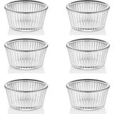 GastroPlast 6 Adet Kırılmaz Sosluk – Kahvaltılık, Reçellik, Meze ve Tatlı Servisi Için Isıya Dayanıklı Mini Servis Kasesi - Ev ve Restoran Kullanımına Özel - Şeffaf - 35 ml